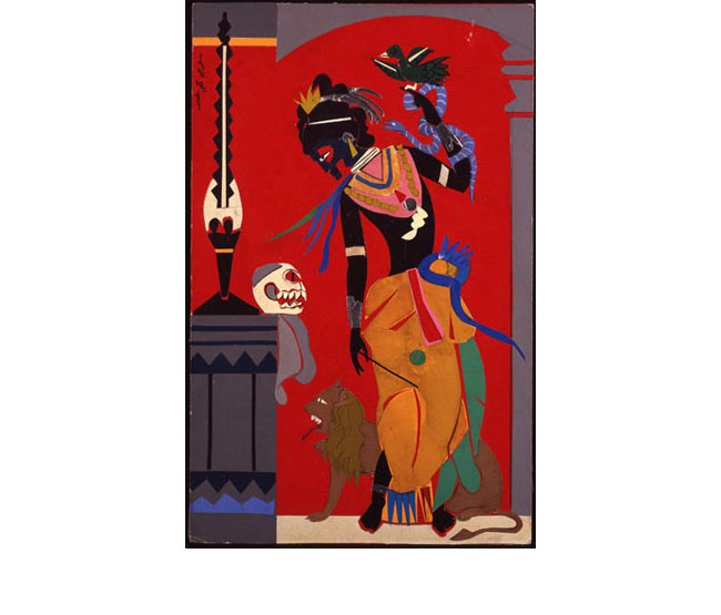 Romare Bearden. <em>Circe</em>, 1977. Collage. Courtesy Estate of Nanette Bearden and DC Moore Gallery, New York. Art © Romare Bearden Foundation, Licensed by VAGA, New York Circe