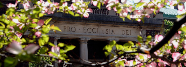 &ldquo;Pro Eccelesia Dei&rdquo; (For the Church of God) is carved above the portico of St. Paul's Chapel.