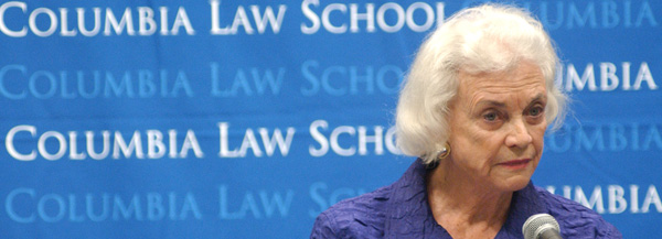Former Supreme Court Justice Sandra Day O'Connor spoke at Columbia this fall 2007 on Civil Rights in an Age of Terrorism.