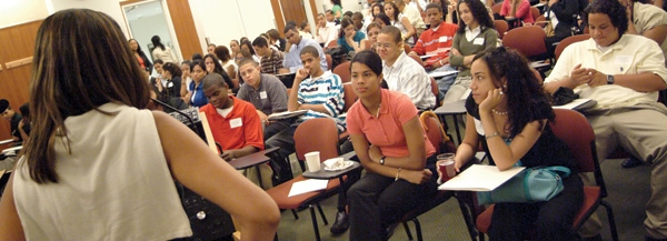 A classroom session during the Summer Youth Employment Program at Columbia's Double Discovery Center.