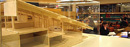 A model on display in the Avery Architectural and Fine Arts Library.